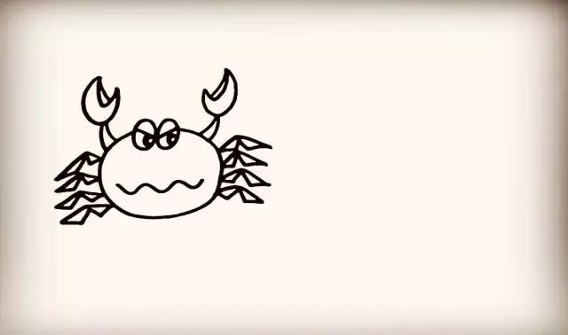 简笔画之大螃蟹——n种画法,一起来画画吧!