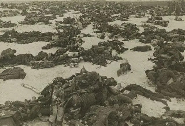 第一次世界大战，德国人的战壕挖了500公里，俄罗斯被群殴