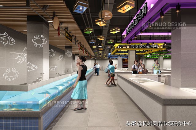 农贸市场设计案例｜百色菜多多生鲜街市的完美新升级