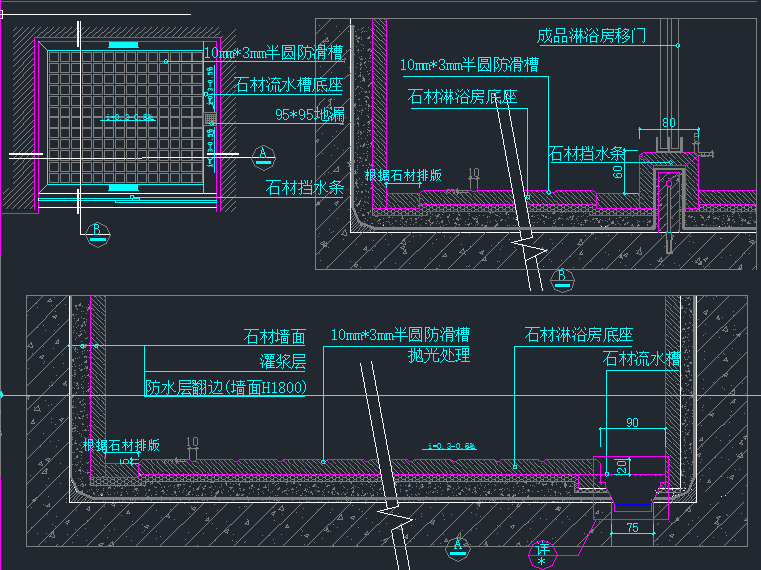 用这3200套CAD施工图节点大样剖面图-天花吊顶|墙面|地面|卫生间!