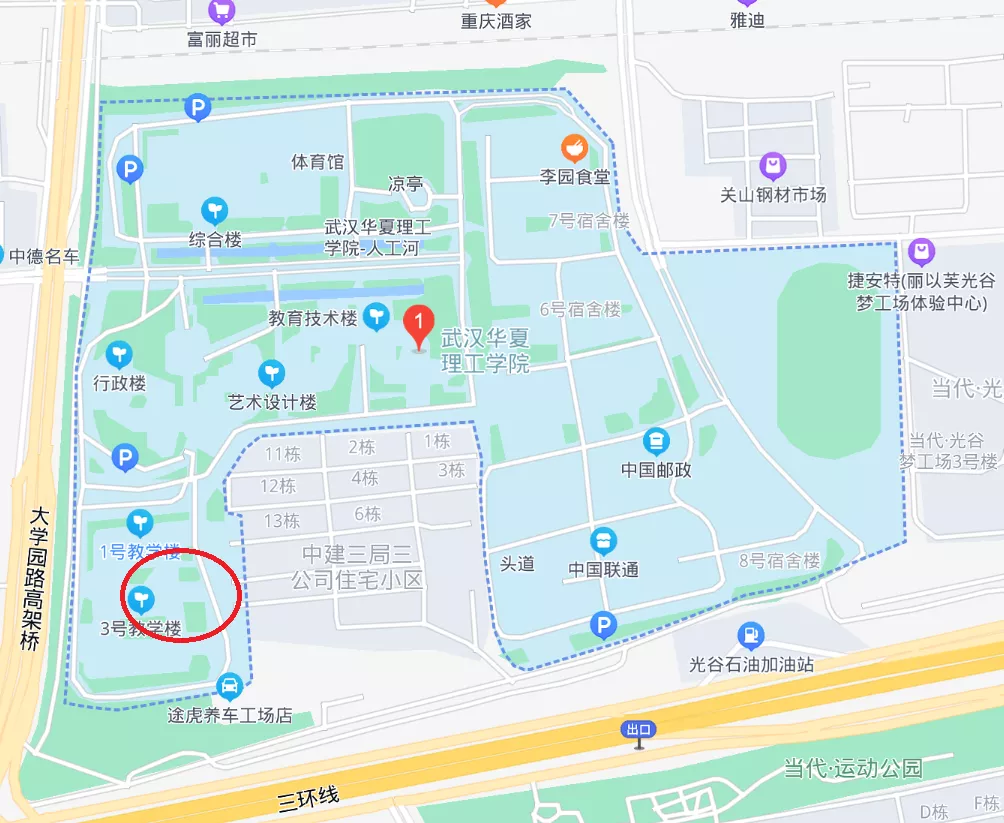 @法考生 武汉考区考点路线图来了，请查收！