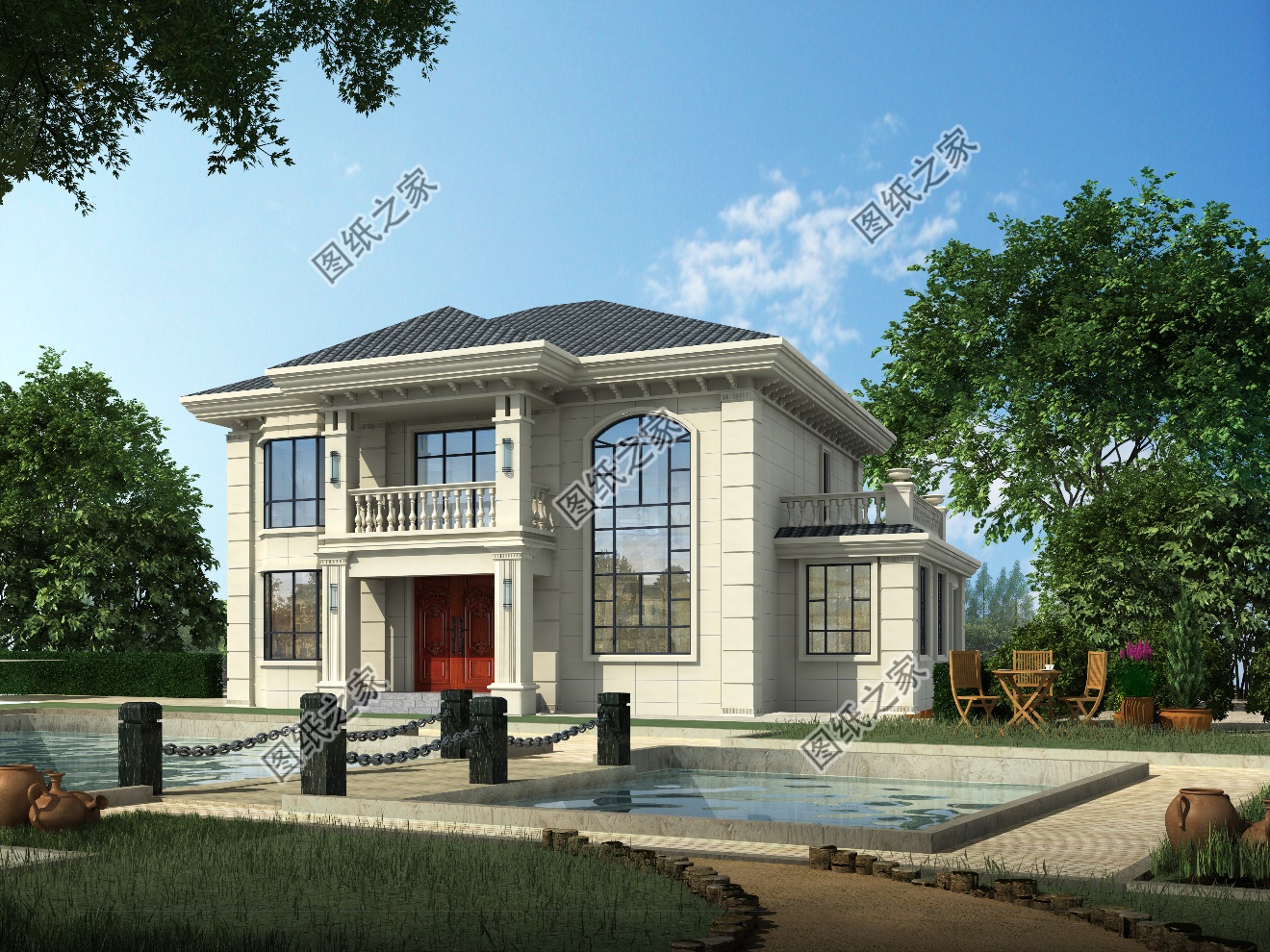 独栋经济型二层小别墅设计图,20万就能建,老百姓都能建得起