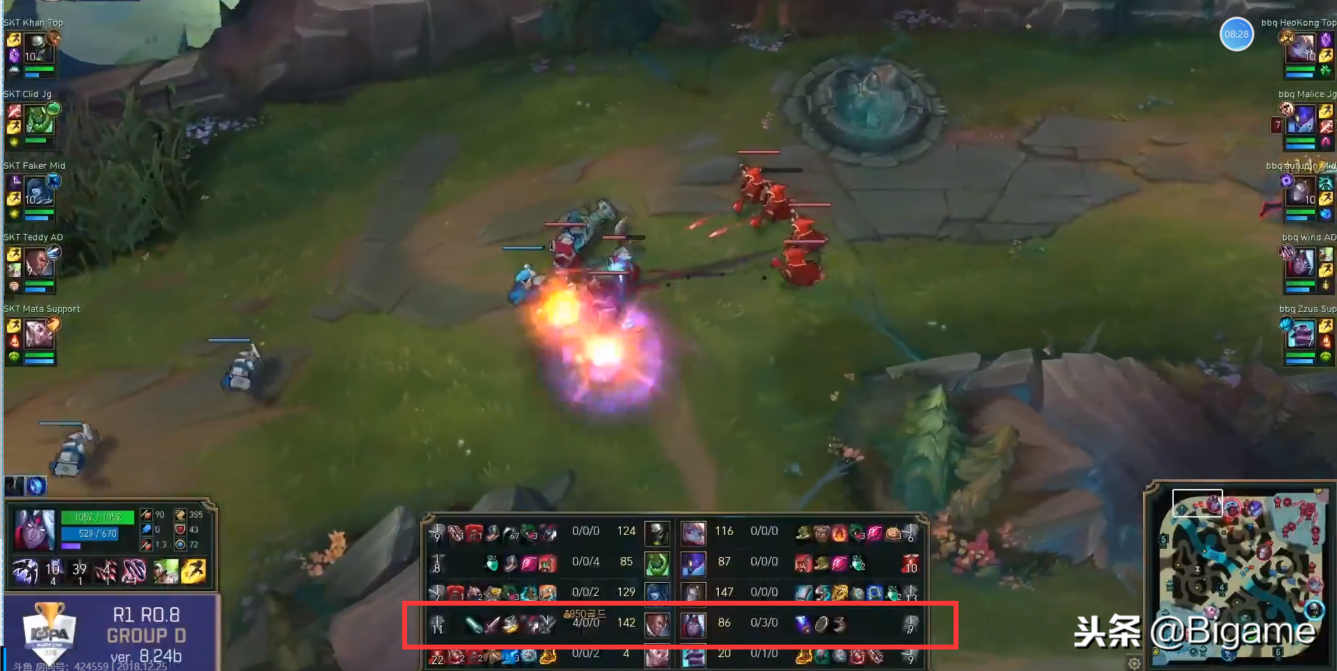 skt1比賽視頻（SKT1：0BBQ：沒想到我李相赫真有躺贏的一天 Teddy奧巴馬輸出爆表）