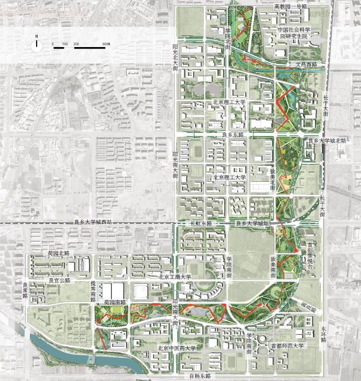 比5个北海公园还大！良乡大学城将被森林包围