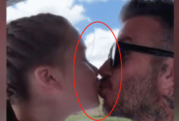 贝克汉姆与女儿亲吻，父女之间亲密界限引争议，家长要引起重视