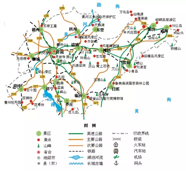 全国旅游地图精简版，放在手机里太方便了（收藏！）