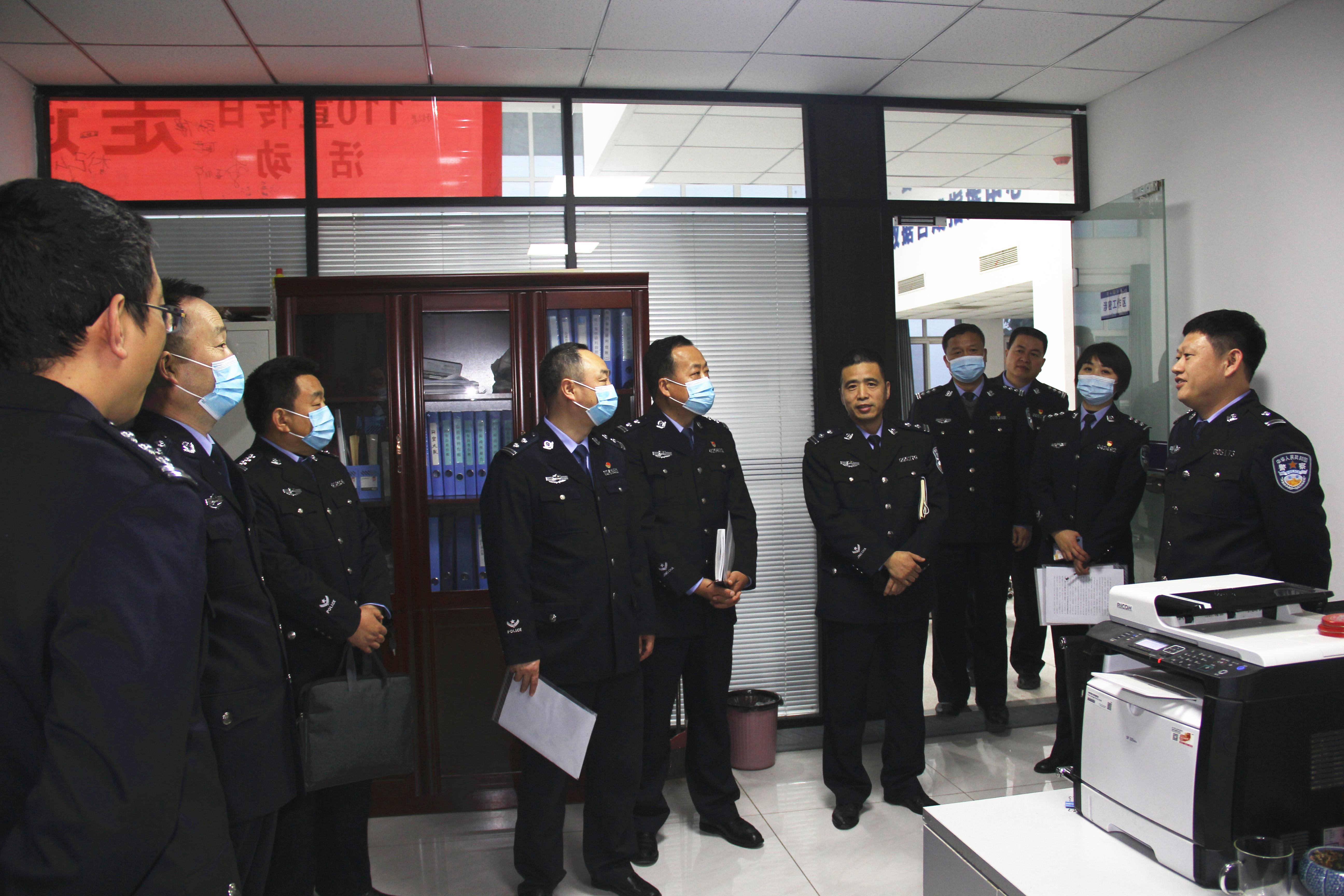 扶风县公安局来武功县公安局开展学习交流活动