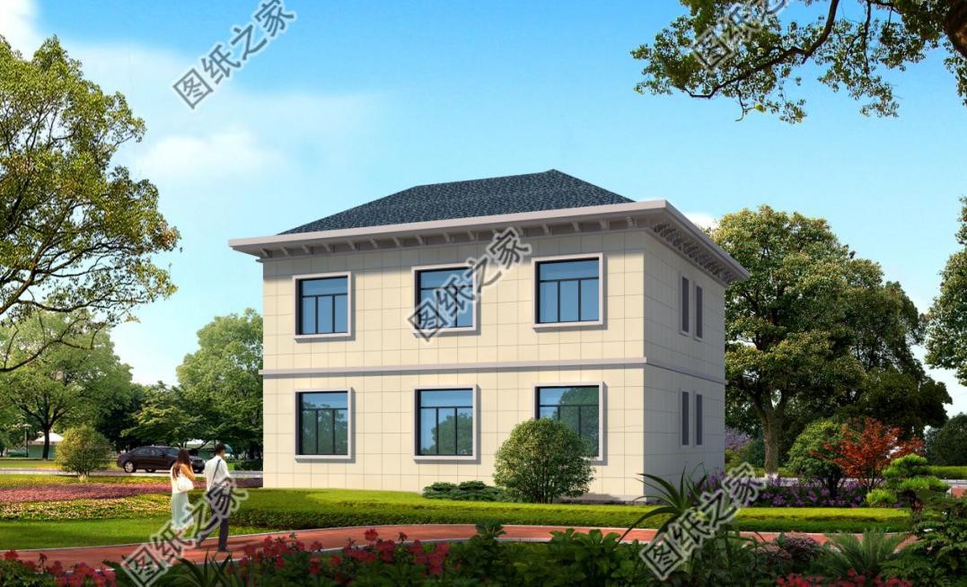 3款最新复式二层农村自建别墅，空中叠墅挑高客厅尽显奢华气质