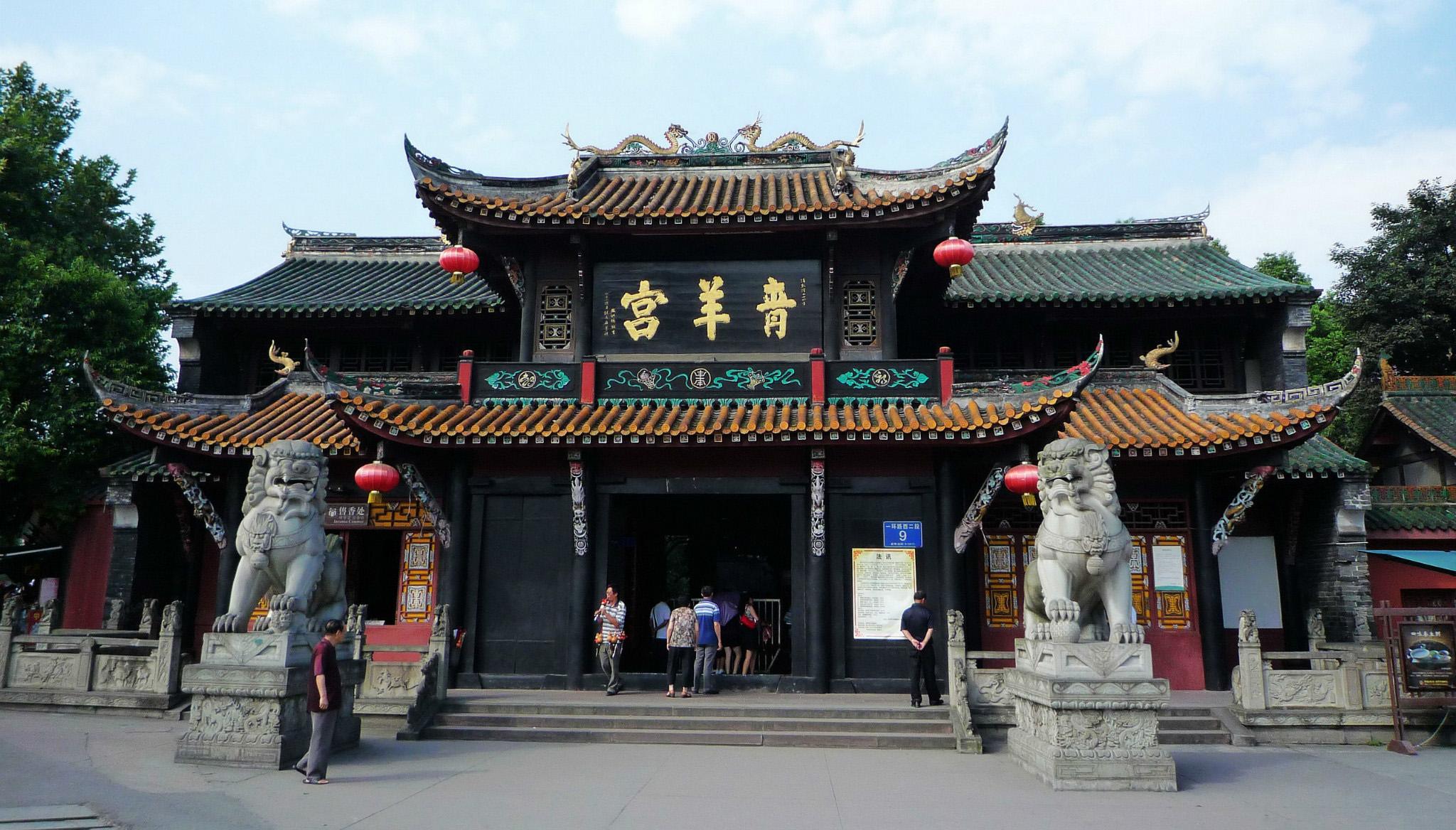 青羊宫武侯祠,它是汉昭烈庙,是一个君臣合祀的地方,国家4a景区,属于一