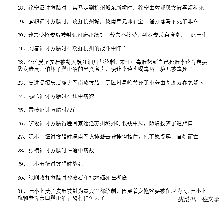 梁山好汉最后的结局（梁山好汉最后的结局详细）-第3张图片-巴山号