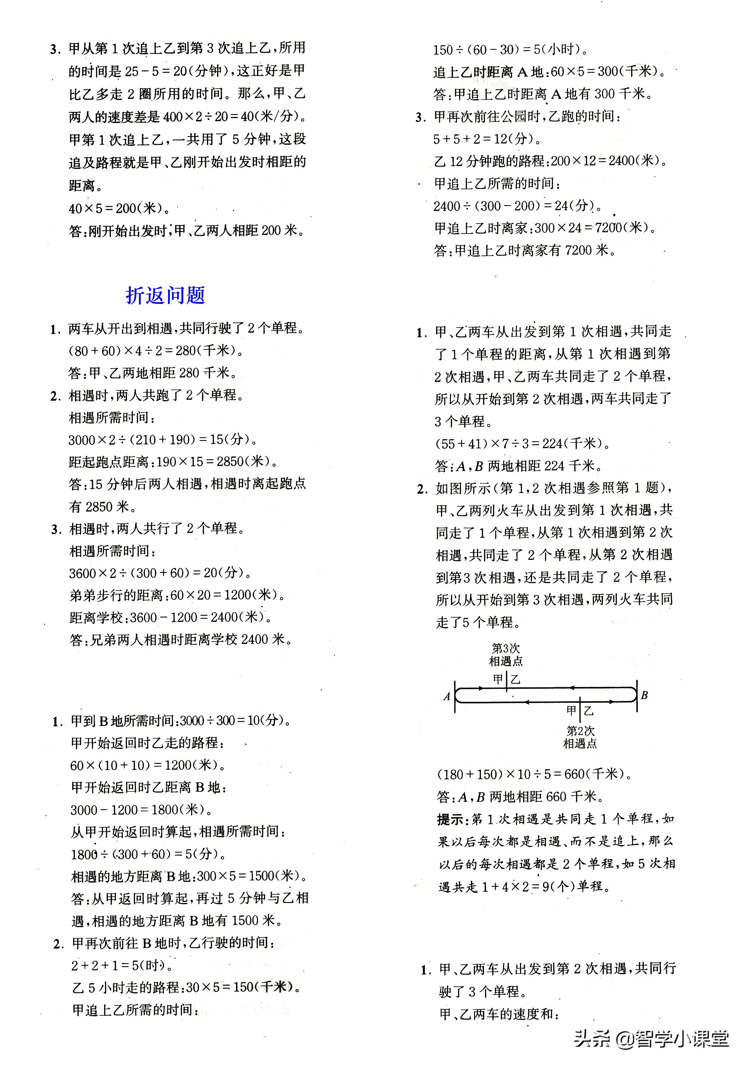 小学数学——尖子生都在学习的行程问题