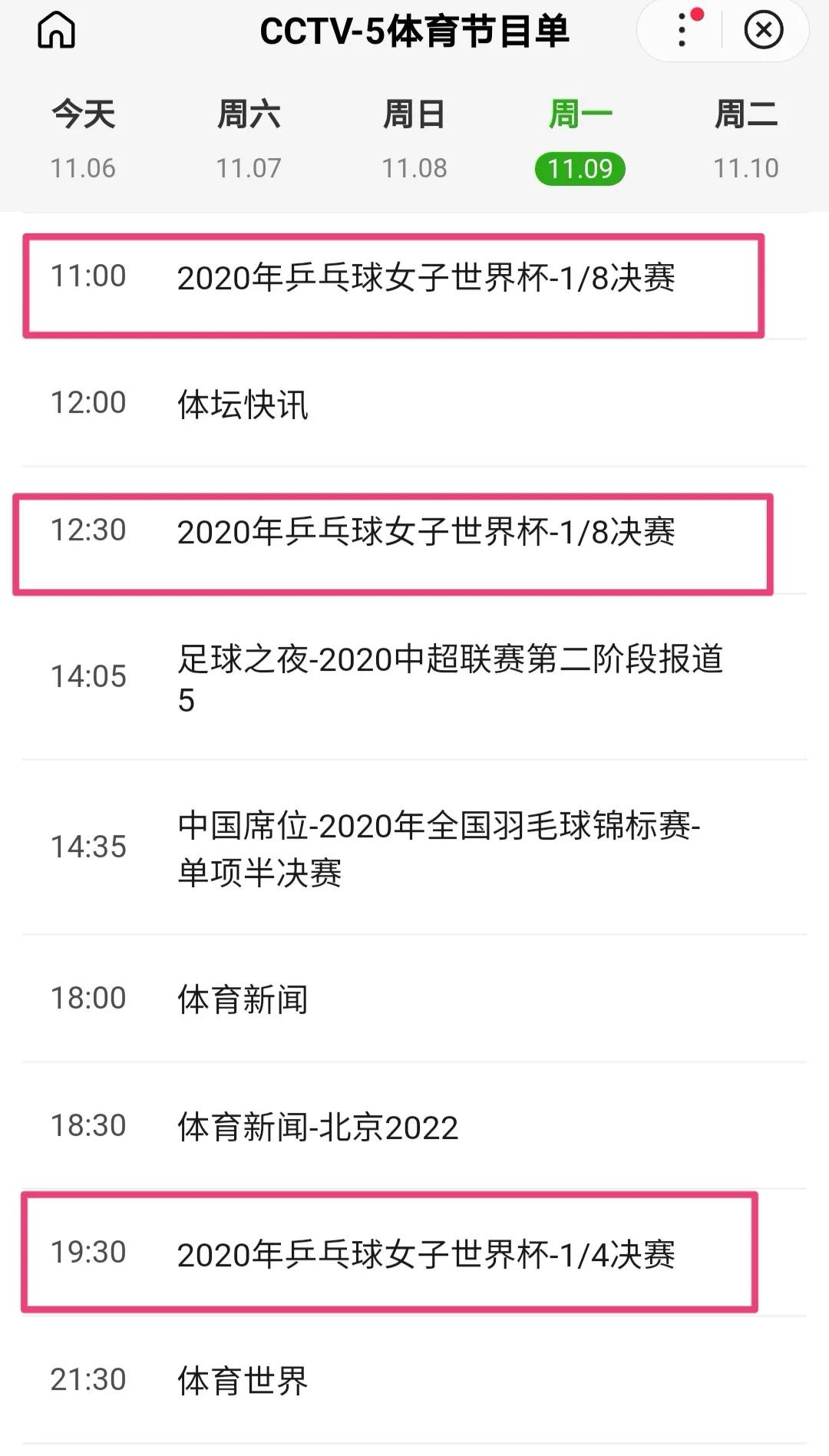 2020世界杯中国队赛程(央视直播2020女乒世界杯，赛程和焦点之战您知道么？快收藏吧)