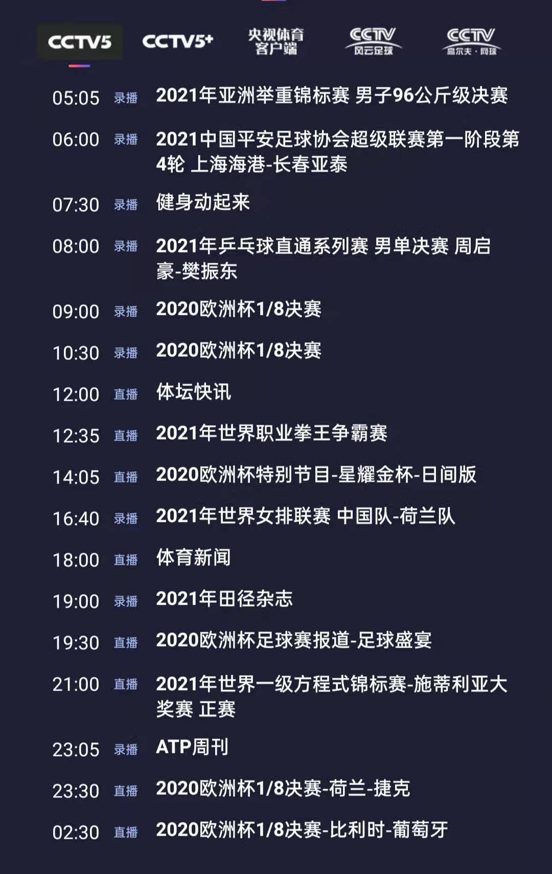 f1赛程表2021直播(cctv5今日节目单:21:00直播f1锦标赛-施蒂利亚大奖