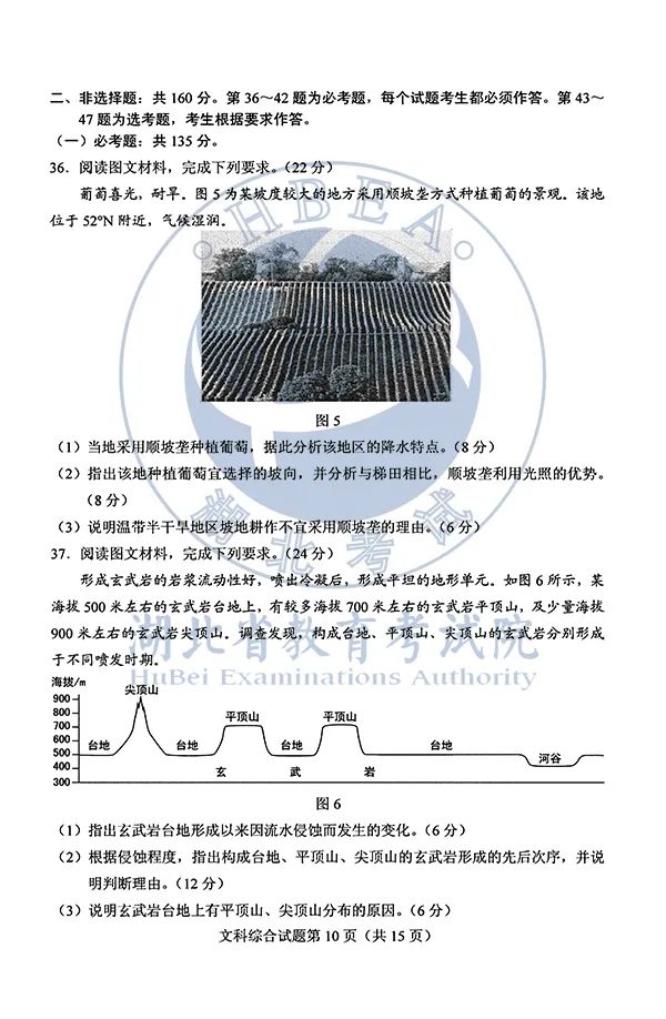 2020湖北高考各科试卷+参考答案出炉