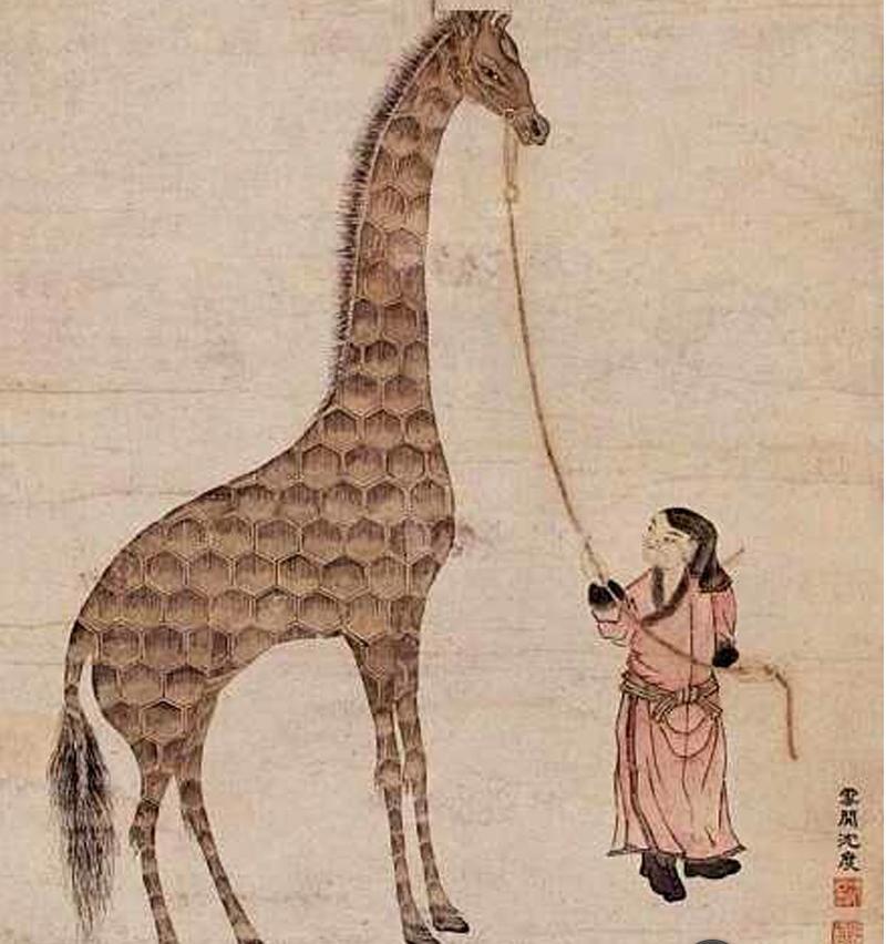 奶凶奶凶的神兽麒麟,或许就是长颈鹿?神兽在人间有啥使命?