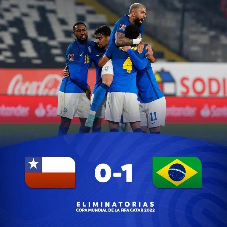 世预赛南美赛区—巴西1-0小胜智利，里贝罗一剑封喉