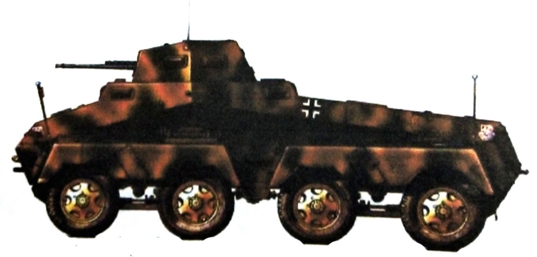 二战德国轮式装甲车之Sdkfz 231型轮式（8轮）装甲侦察车