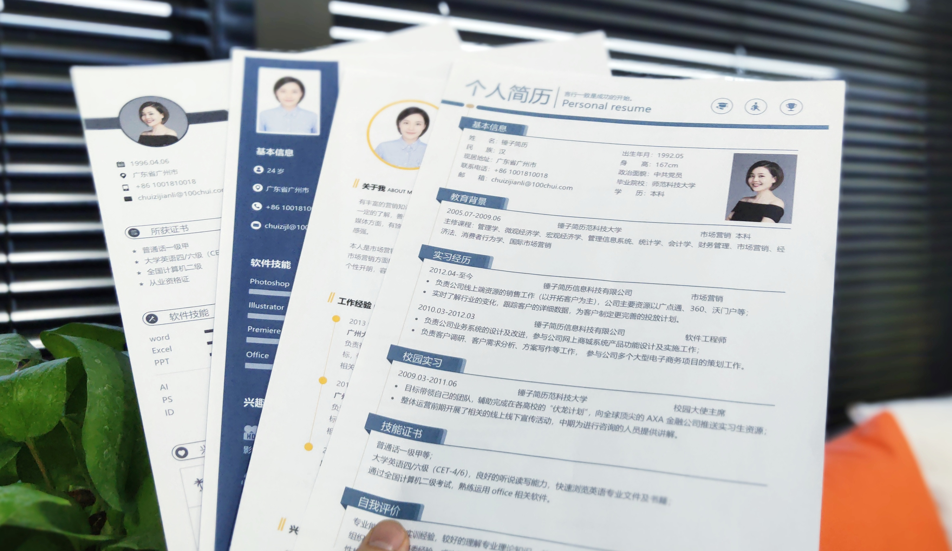 工作简历模板电子版