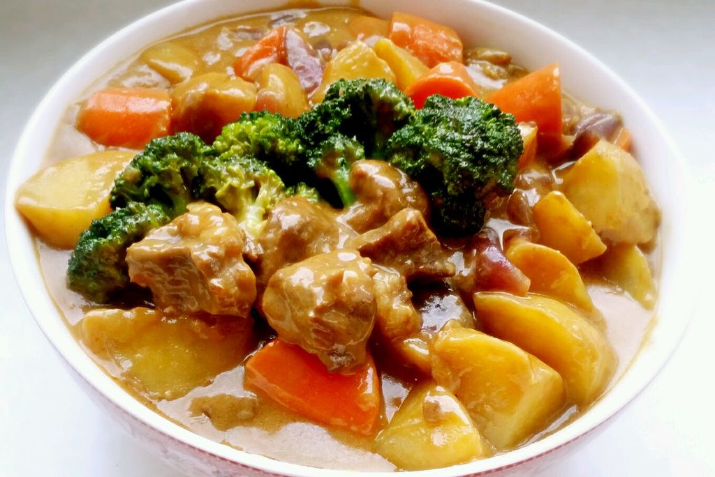 【咖喱菜花牛肉】做法步骤图 香而不腻超下饭 孩子就爱吃这道-起舞食谱网