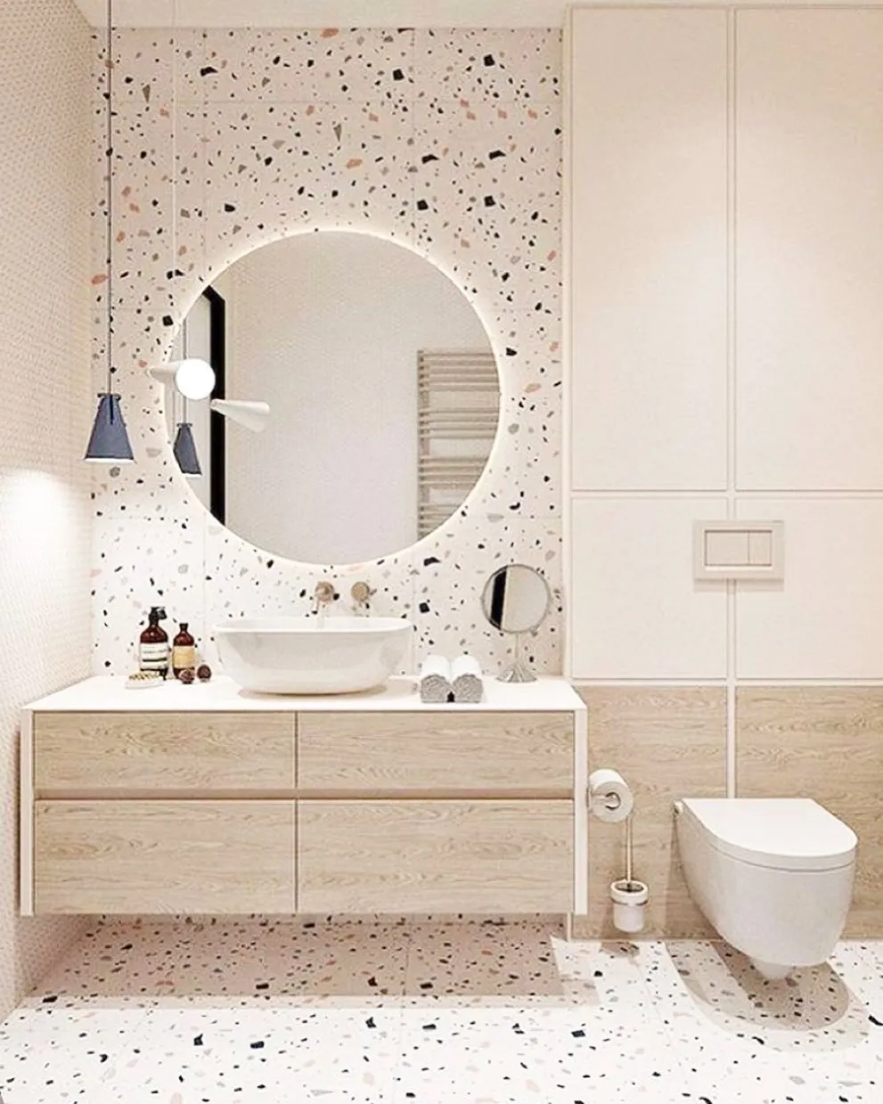 水磨石变身高级货,60张ins风图集,设计师都赞赏:超好用