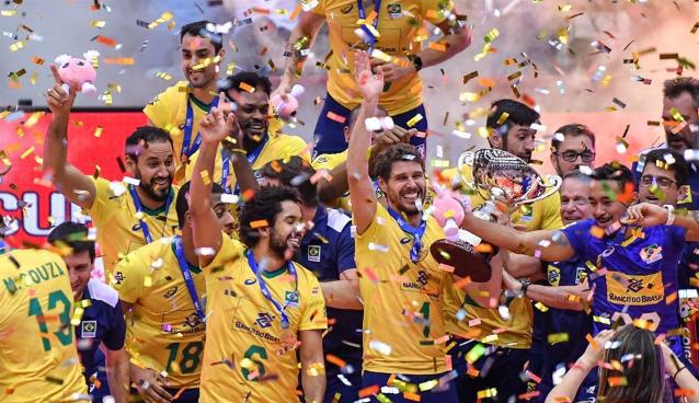 2019男排世界杯目前排名（男排世界杯排名奖项：巴西复刻中国女排全胜夺冠+狂揽3奖 日本第4）-趣拿体育