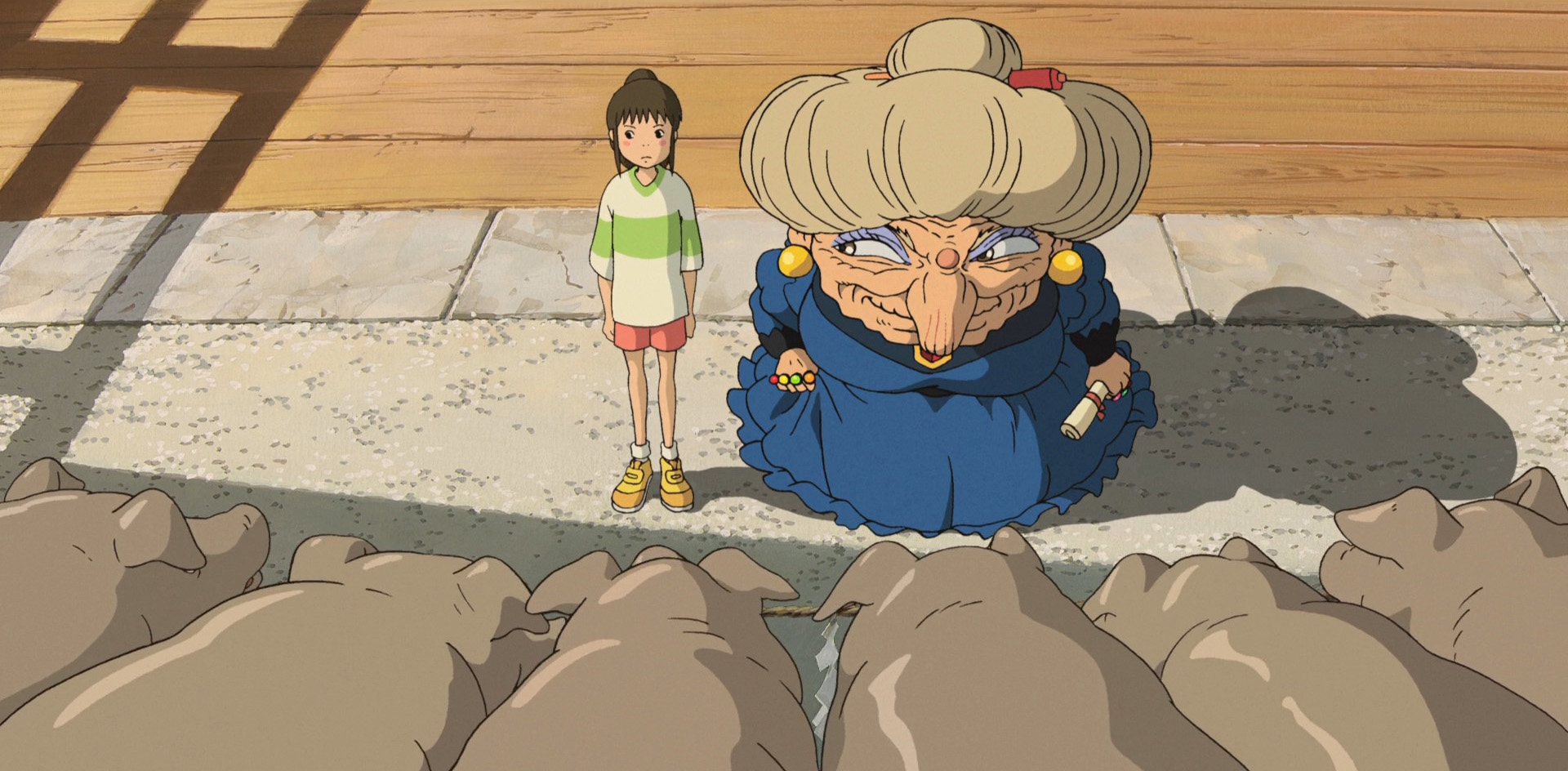 千与千寻而坊宝宝最后也被钱婆婆变成了小老鼠,并且学会了走路,而且还