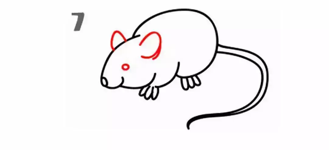 简笔画|小老鼠简笔画怎么画?这样画简单又好看!快为宝宝收藏!