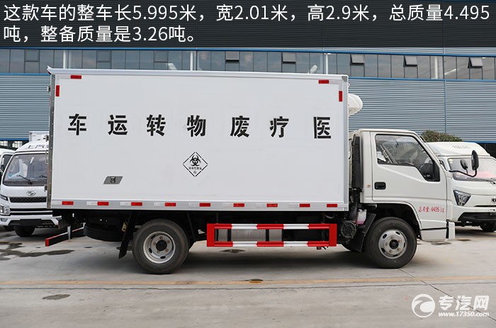 新款蓝牌 江铃顺达国六3.96米医疗废物转运车评测之综合篇