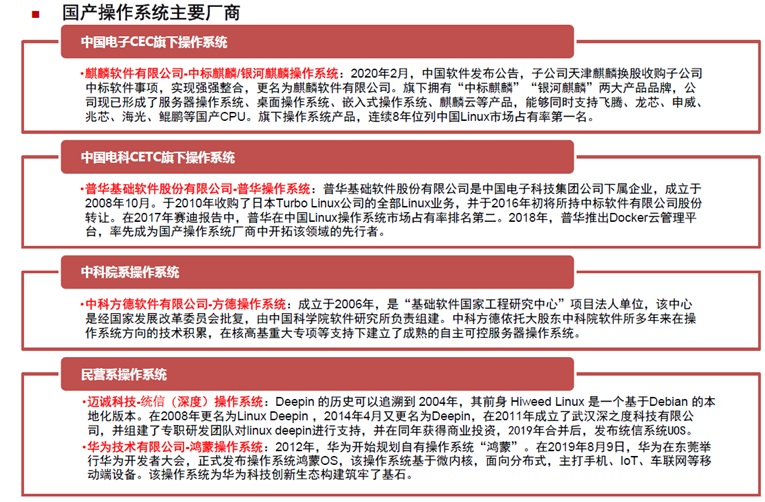 信创之国产操作系统研究 （2）——国产操作系统概况