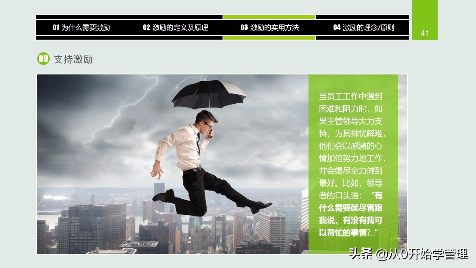 干货分享：用于中高层管理者培训，激励方法集萃