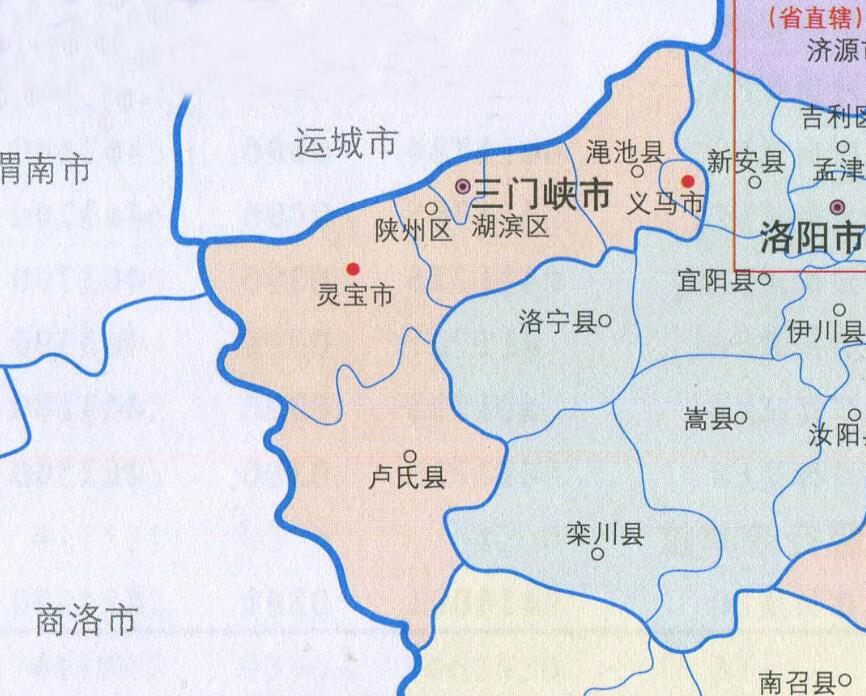 三门峡陕州区乡镇地图图片