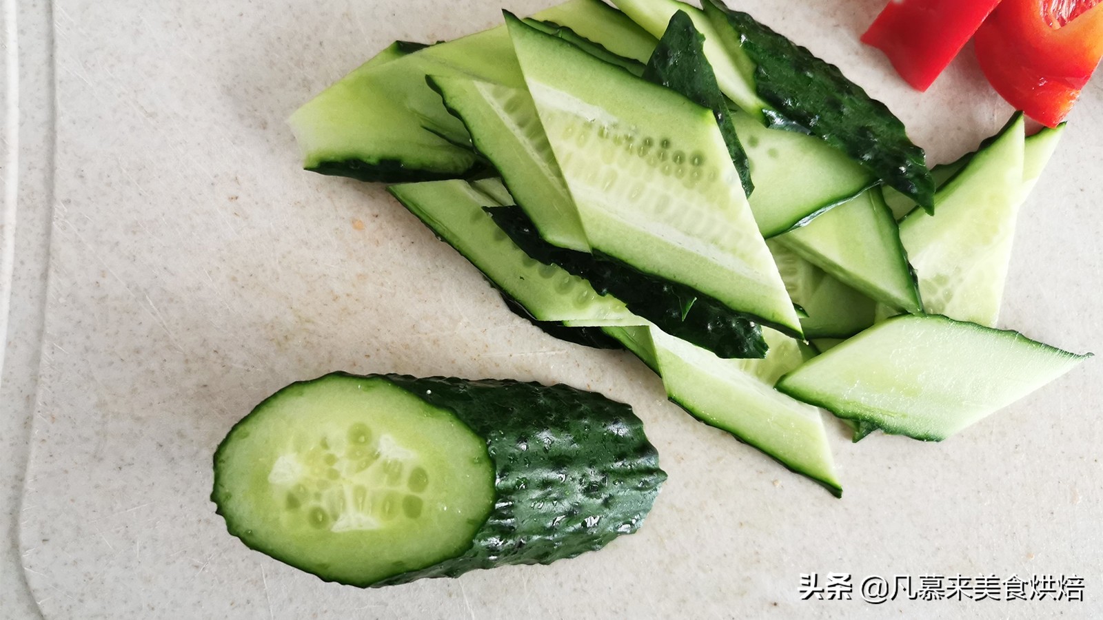 黄瓜切片怎么切菱形黄瓜的花式切法大全图文详解