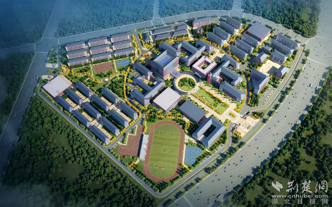 黄冈科技职业学院团风校区整体规划图.