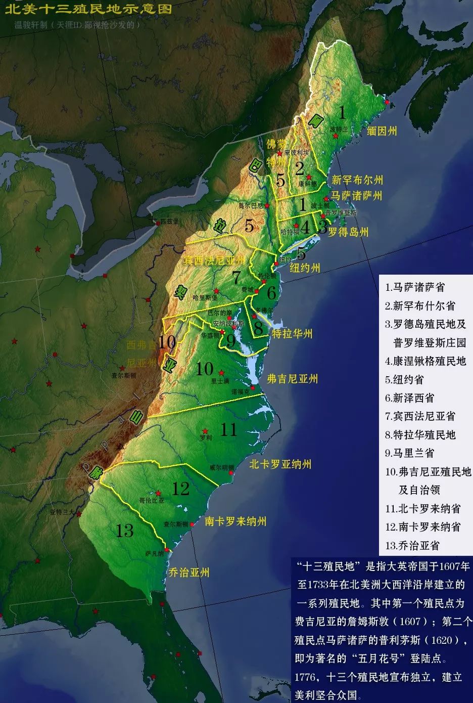 中充当了:纽约州,新泽西州,特拉华州,宾夕法尼亚州四州的行政分割线