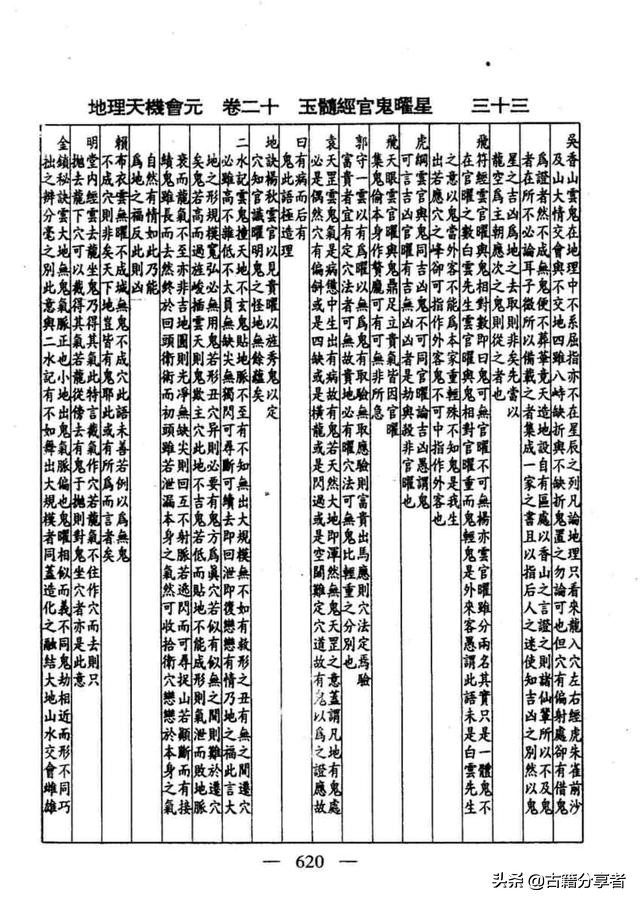 风水地理书（玉髓经官鬼曜星）2