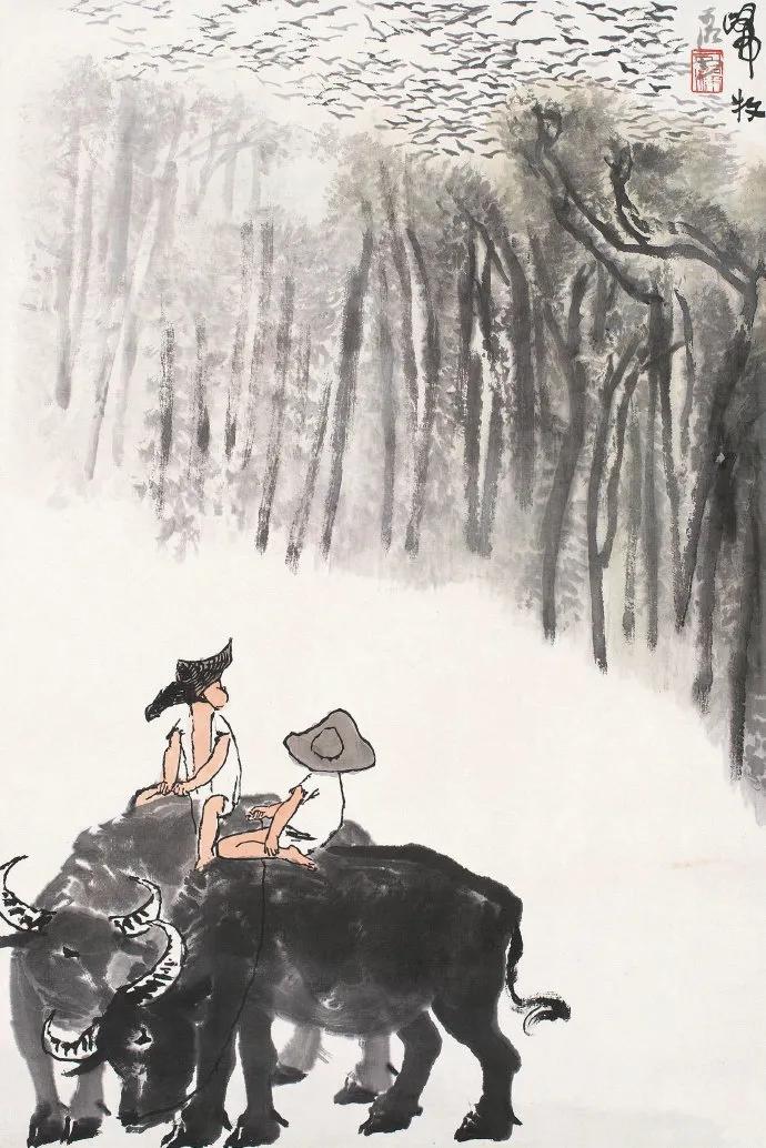 牧童归去横牛背，短笛无腔信口吹——有关牧童和牛的古诗词38首