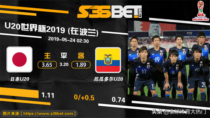 u20世界杯日本对厄瓜多尔(沙龙汇体育分析 日本U20 - 厄瓜多尔U20 2019-05-24 02:30)