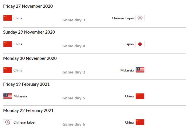 亚洲杯2020足球赛程(FIBA公布亚预赛赛程：中国男篮首战11月27日PK中国台北)