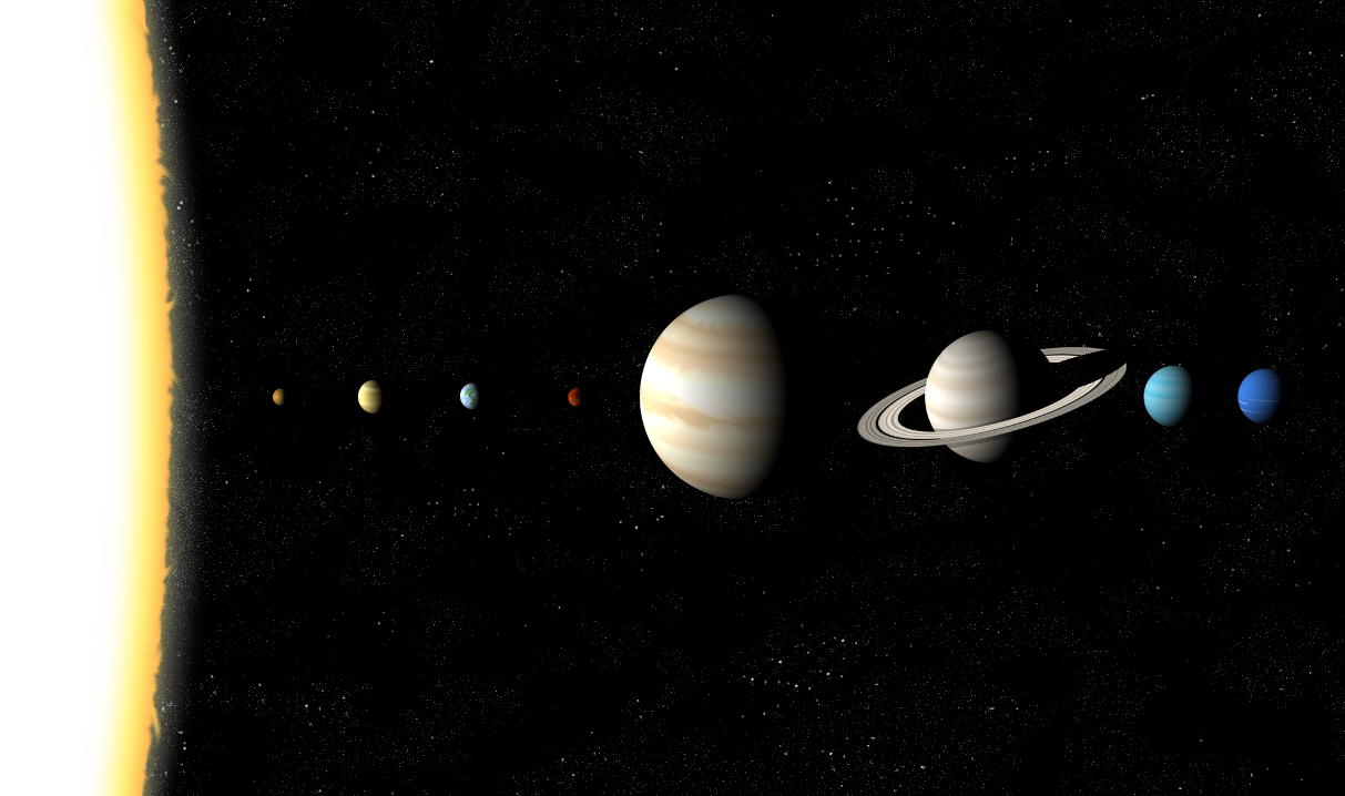 太阳系八大行星示意图 比太阳大1000万亿倍的星球是什么