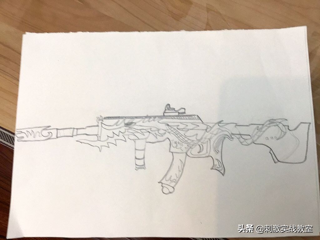 m416突击步枪怎么画