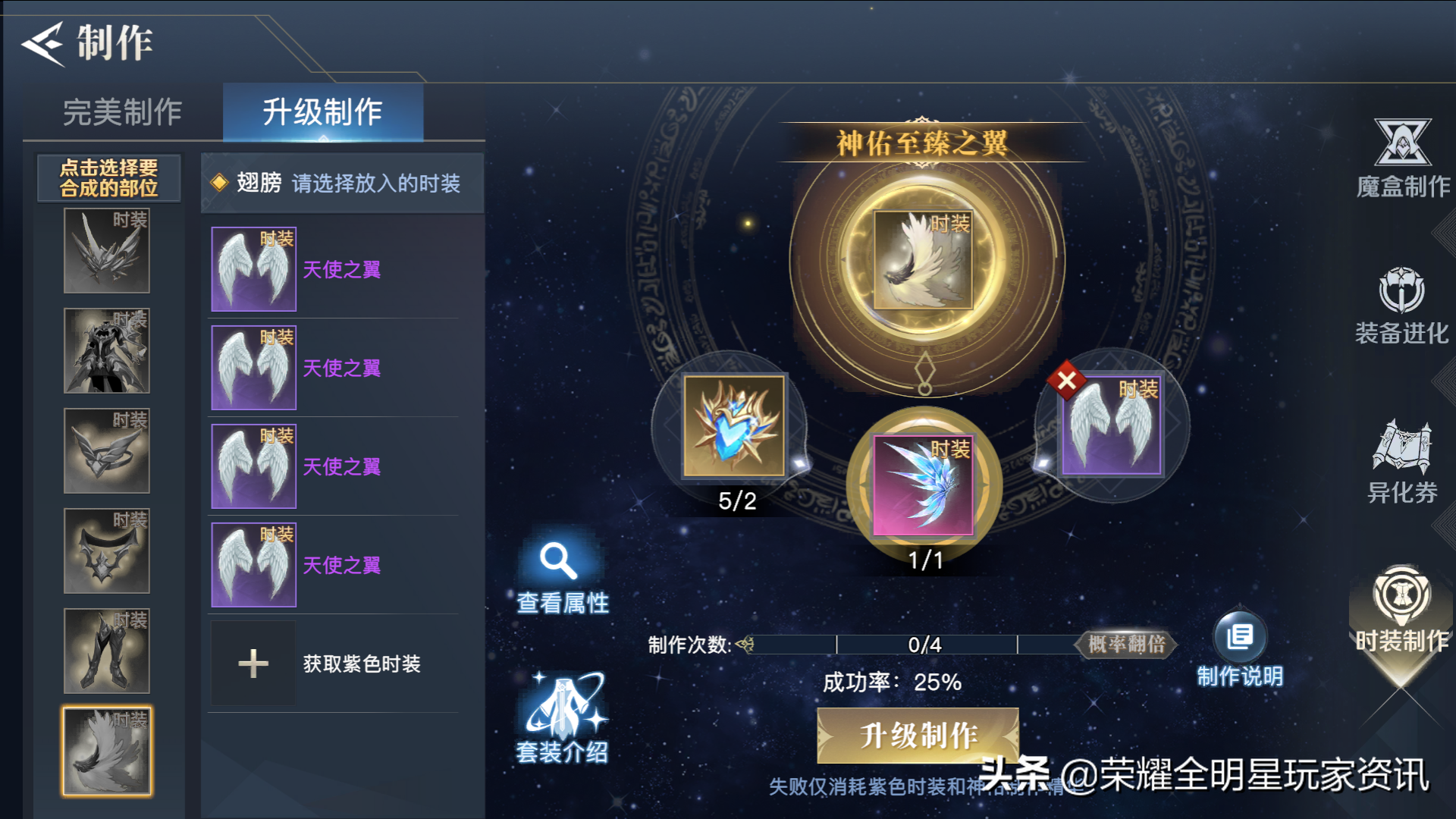 神佑荣耀，非你莫属！荣耀全明星神佑时装合成指南