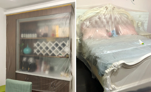 家具老是积灰？多功能遮蔽膜，随用随取，出远门也不怕家居落灰了