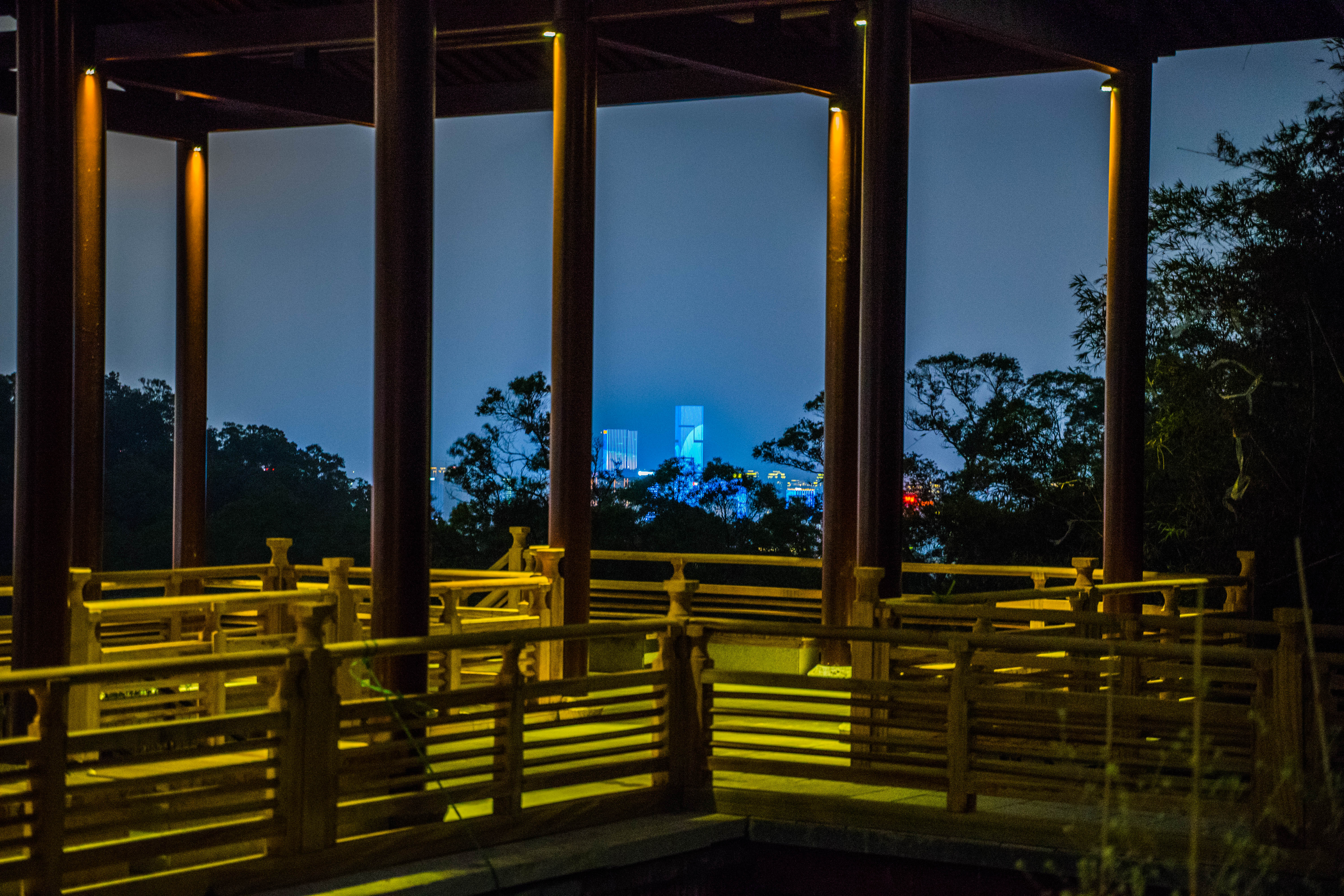福州旅游攻略:福州仓山高盖山公园,登高望远一览福州夜景