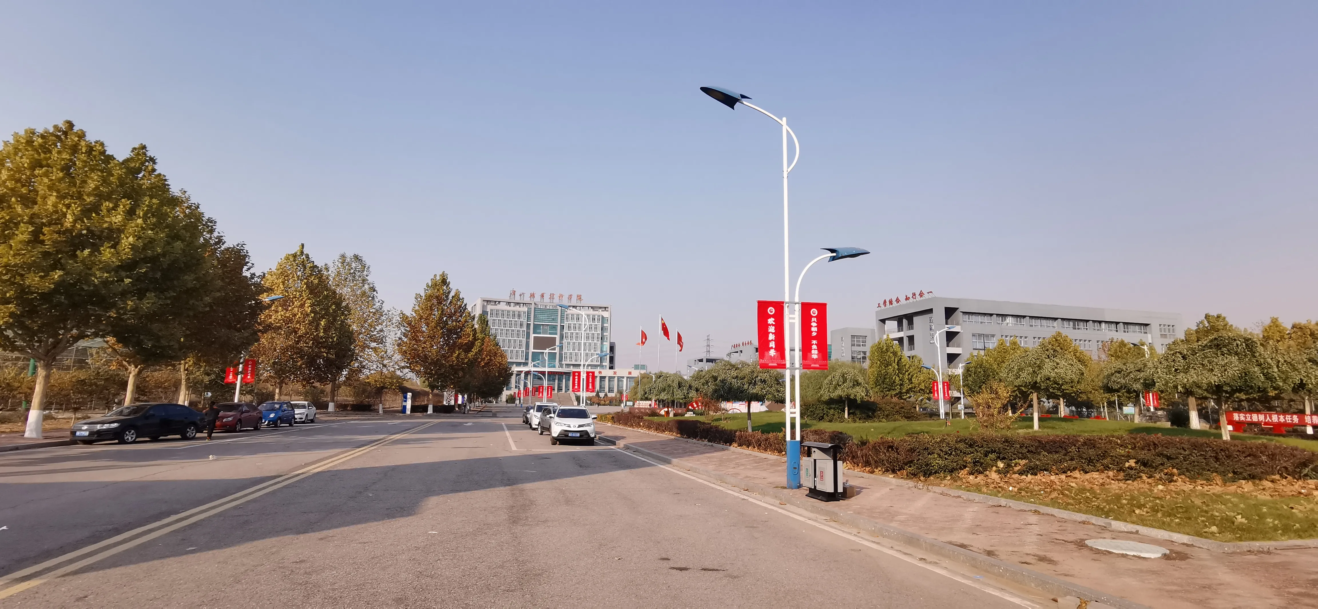 初冬的唐山职业技术学院兴盛可期