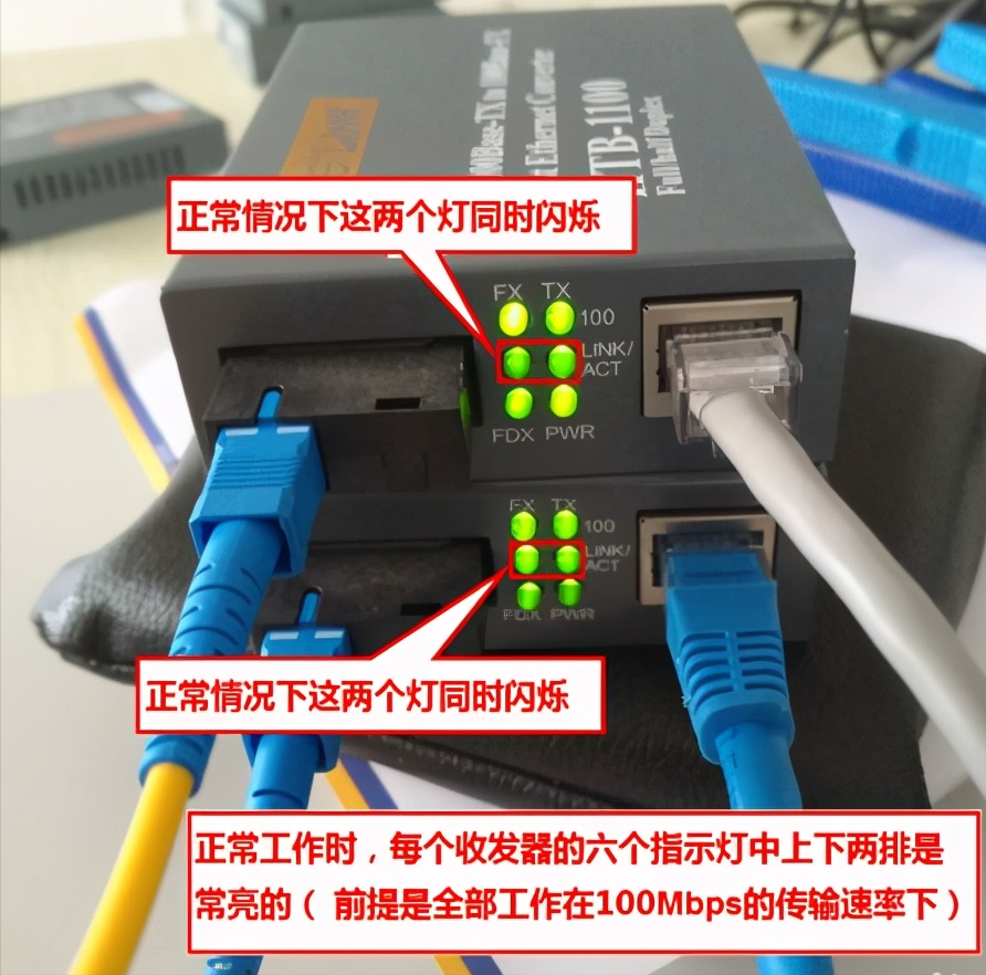 光纤收发器的安装与使用与故障判定