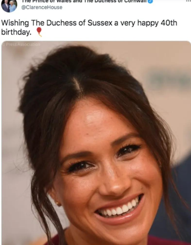 梅根二胎产女后过40岁,婆家人送出祝福,凯特晒出弟媳照为她庆生