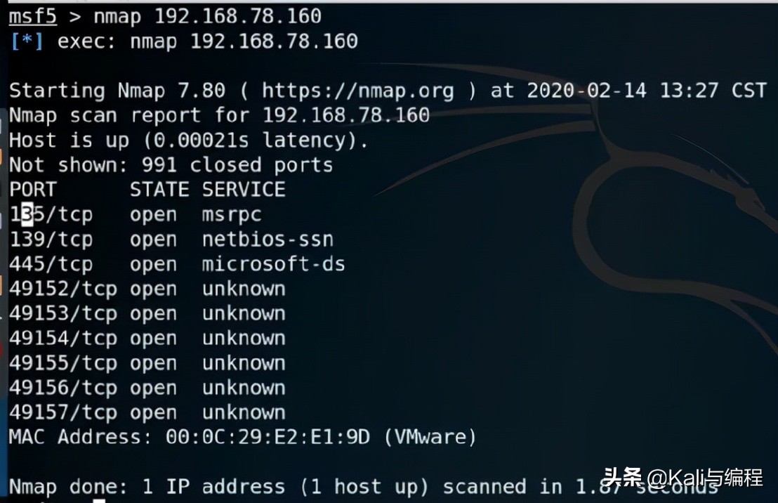 网络安全工程师:小白如何使用Kali Linux的Metasploit进行端口扫描