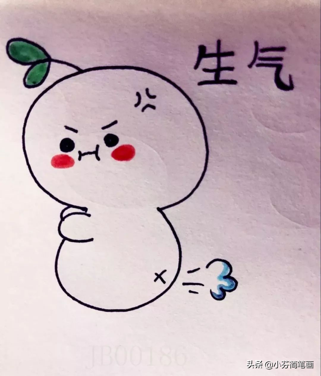 长草颜团子简笔画(长草颜团子简笔画可爱)