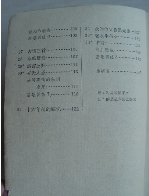 80后一代人的求学记忆：1987-1988年人教版五年制小学语文全集