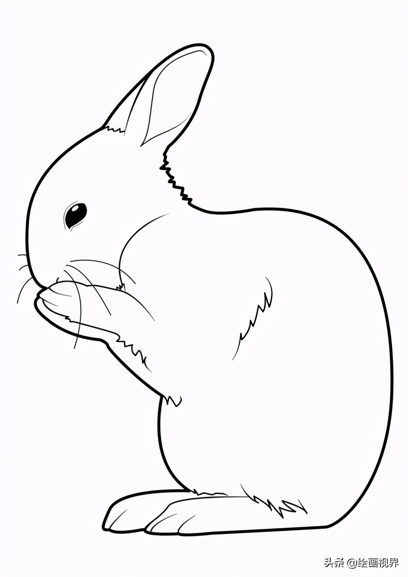 【原创】6儿童画——对生活充满信心的兔子